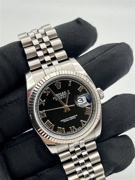 rolex date nero numeri romani|rolex stick datejust.